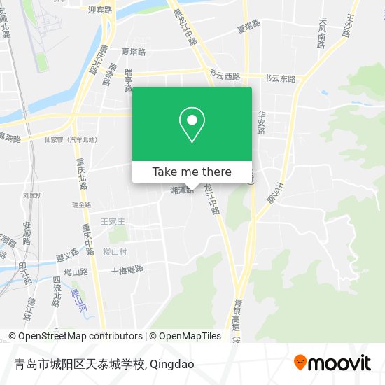 青岛市城阳区天泰城学校 map