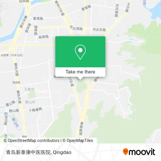 青岛新泰康中医医院 map