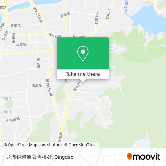 龙湖锦璘原著售楼处 map