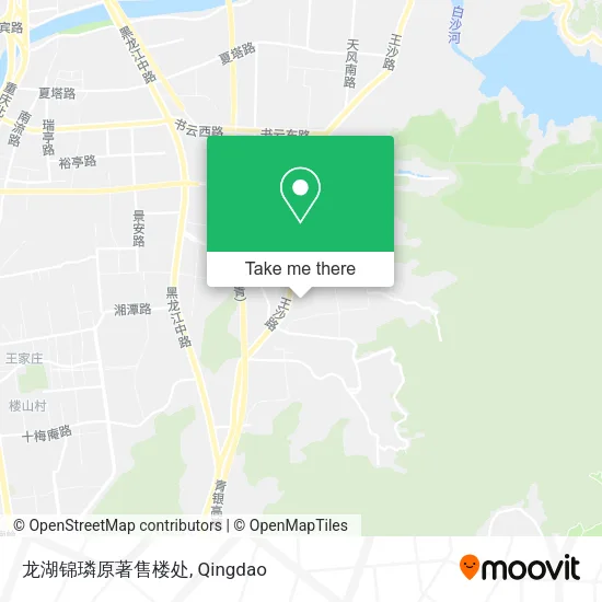 龙湖锦璘原著售楼处 map