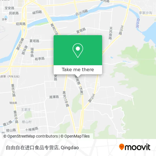 自由自在进口食品专营店 map