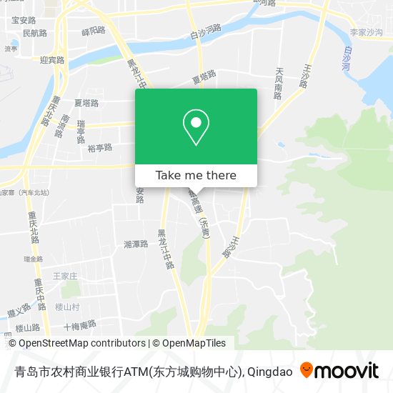 青岛市农村商业银行ATM(东方城购物中心) map