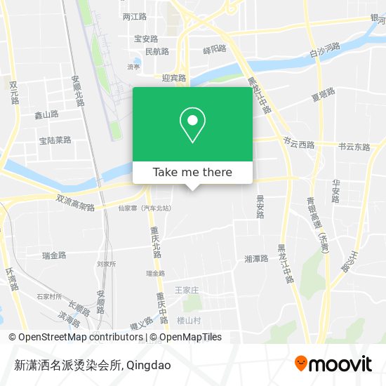 新潇洒名派烫染会所 map