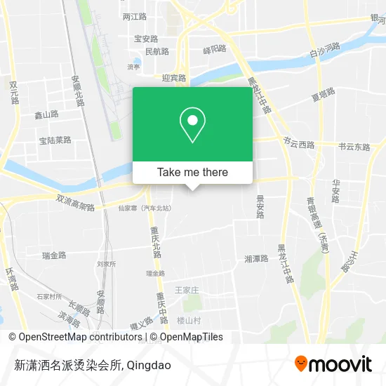 新潇洒名派烫染会所 map