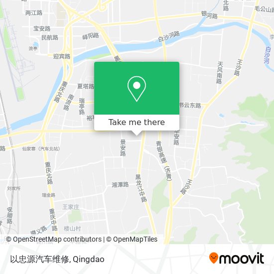 以忠源汽车维修 map
