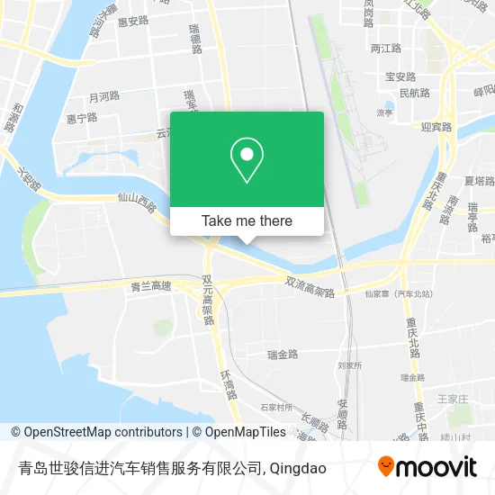 青岛世骏信进汽车销售服务有限公司 map
