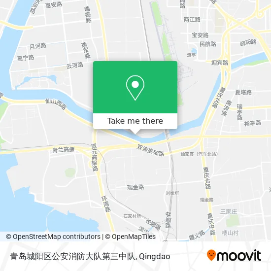 青岛城阳区公安消防大队第三中队 map