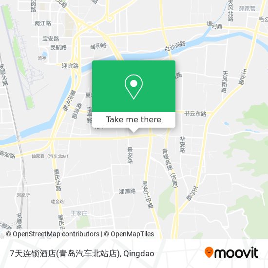 7天连锁酒店(青岛汽车北站店) map