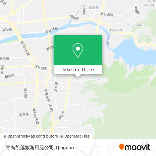 青岛凯莲旅游用品公司 map
