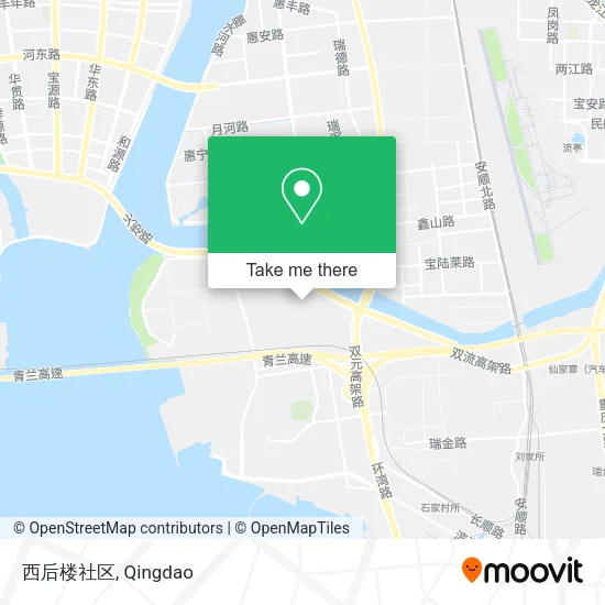 西后楼社区 map