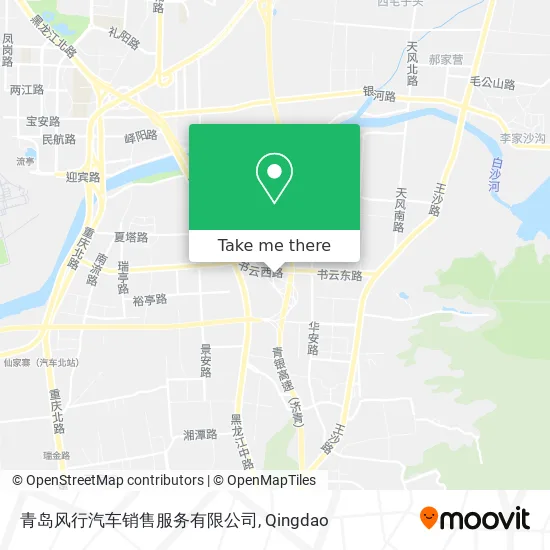 青岛风行汽车销售服务有限公司 map