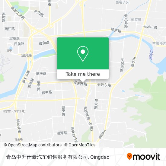 青岛中升仕豪汽车销售服务有限公司 map