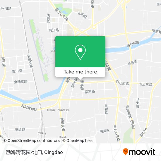 渤海湾花园-北门 map