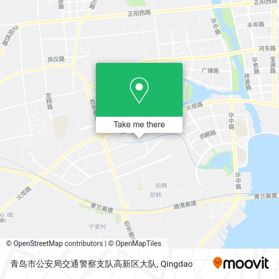 青岛市公安局交通警察支队高新区大队 map