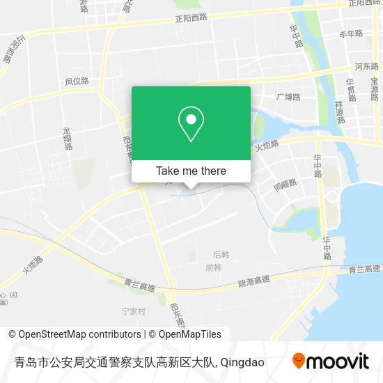 青岛市公安局交通警察支队高新区大队 map