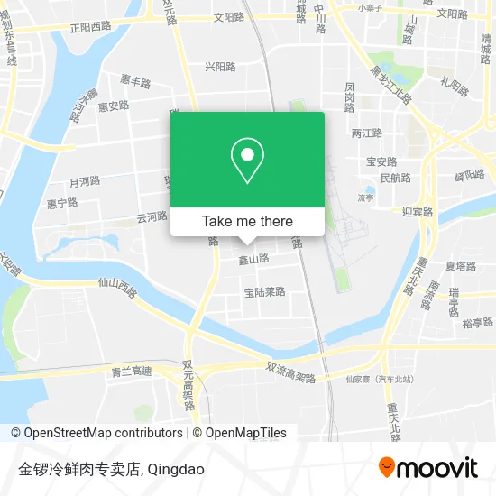 金锣冷鲜肉专卖店 map