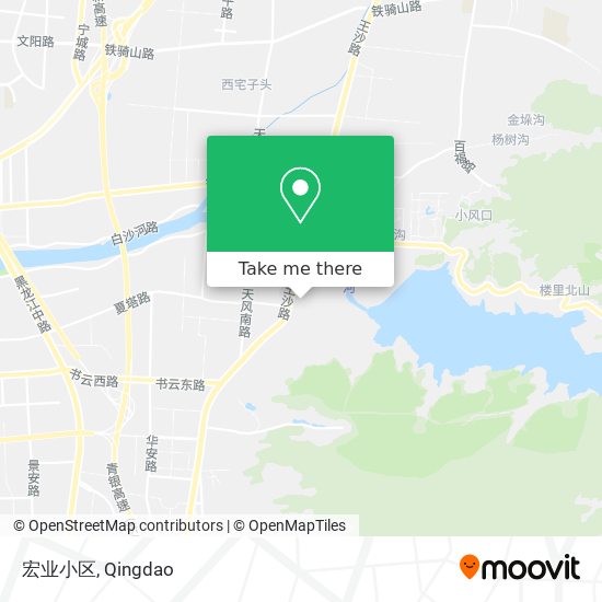 宏业小区 map