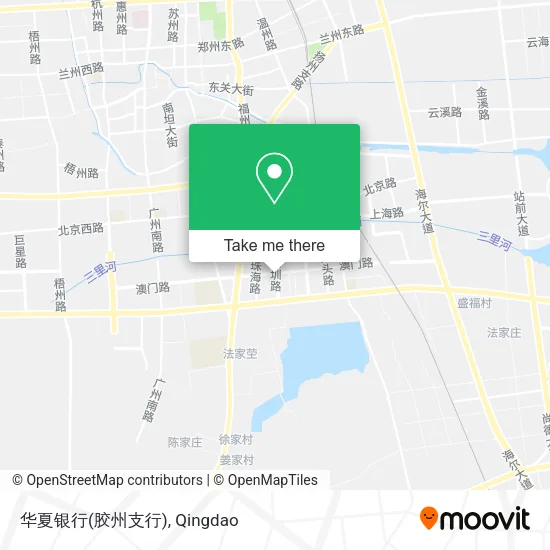 华夏银行(胶州支行) map