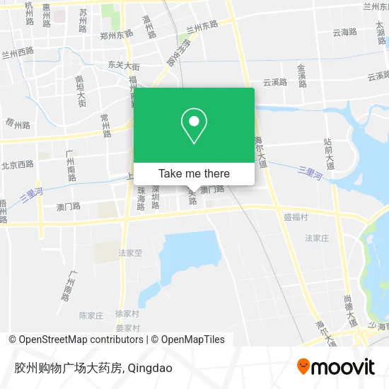 胶州购物广场大药房 map