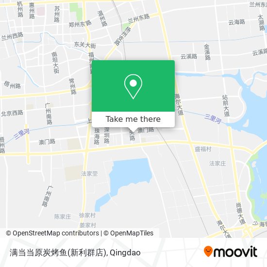 满当当原炭烤鱼(新利群店) map