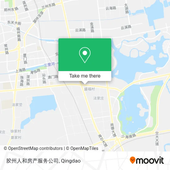 胶州人和房产服务公司 map