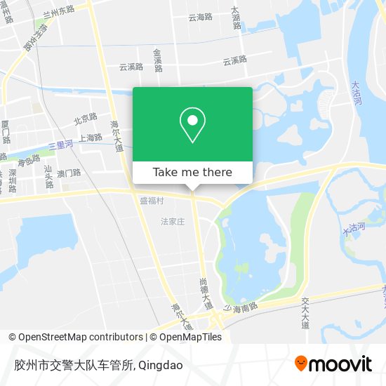 胶州市交警大队车管所 map