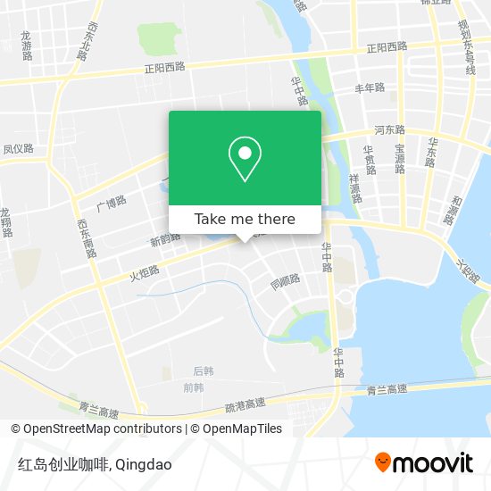 红岛创业咖啡 map