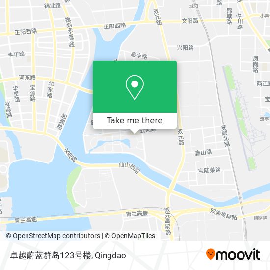卓越蔚蓝群岛123号楼 map