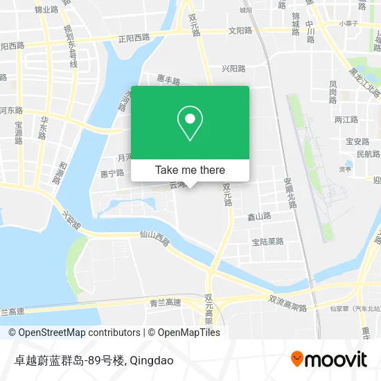 卓越蔚蓝群岛-89号楼 map