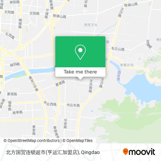 北方国贸连锁超市(亨运汇加盟店) map