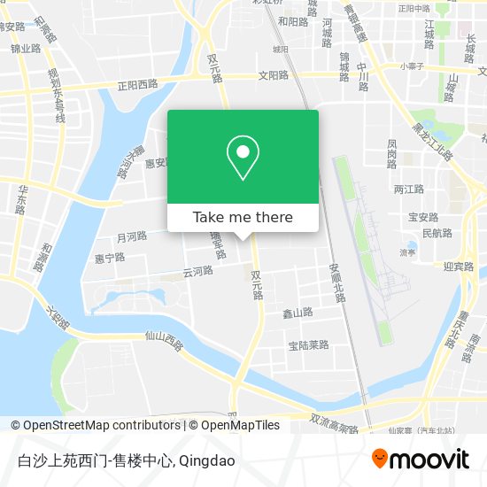 白沙上苑西门-售楼中心 map