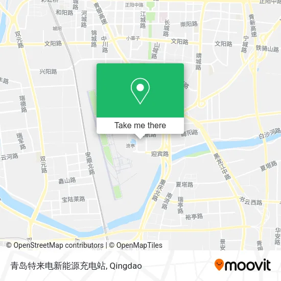 青岛特来电新能源充电站 map