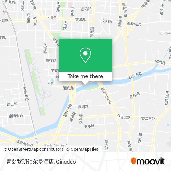 青岛紫玥铂尔曼酒店 map