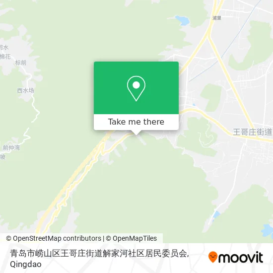 青岛市崂山区王哥庄街道解家河社区居民委员会 map