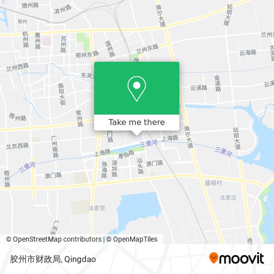 胶州市财政局 map