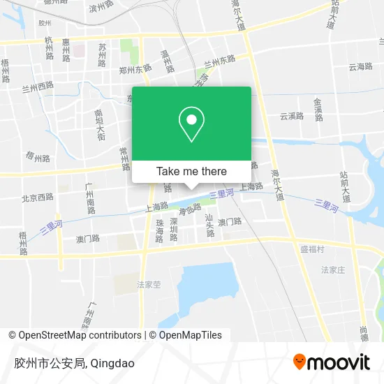 胶州市公安局 map