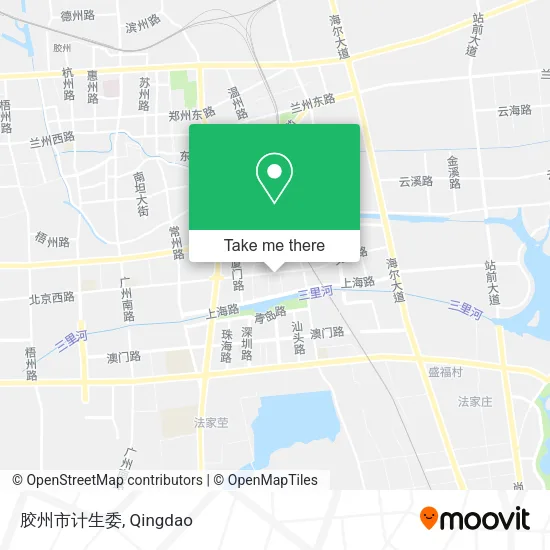 胶州市计生委 map