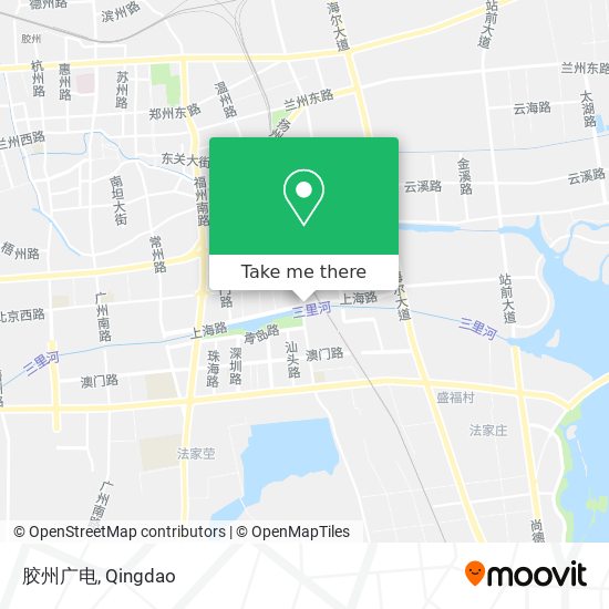 胶州广电 map