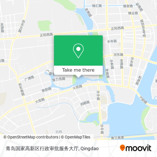 青岛国家高新区行政审批服务大厅 map