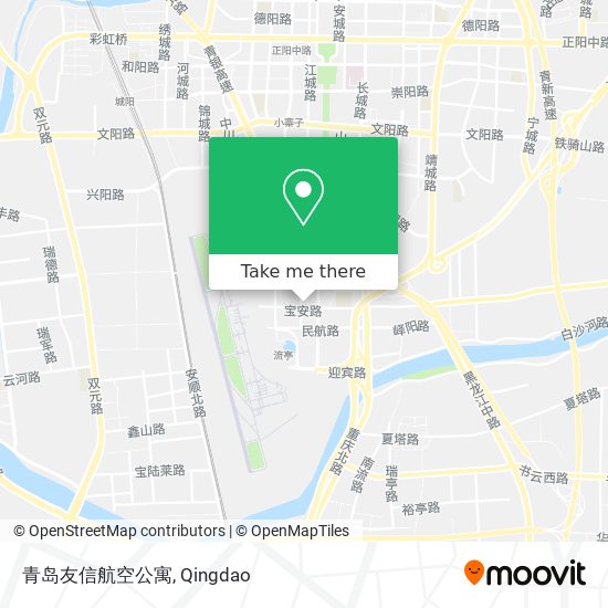 青岛友信航空公寓 map