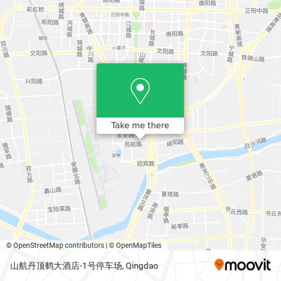 山航丹顶鹤大酒店-1号停车场 map