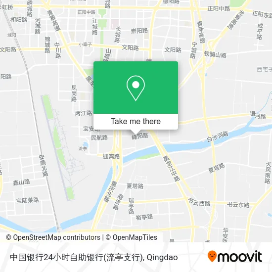 中国银行24小时自助银行(流亭支行) map