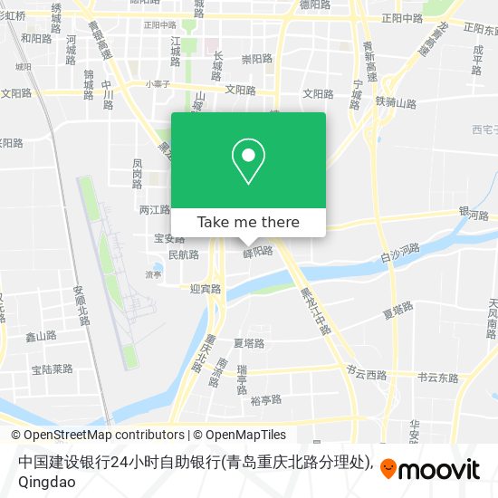 中国建设银行24小时自助银行(青岛重庆北路分理处) map