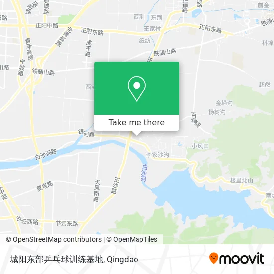 城阳东部乒乓球训练基地 map