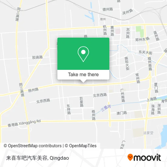 来喜车吧汽车美容 map