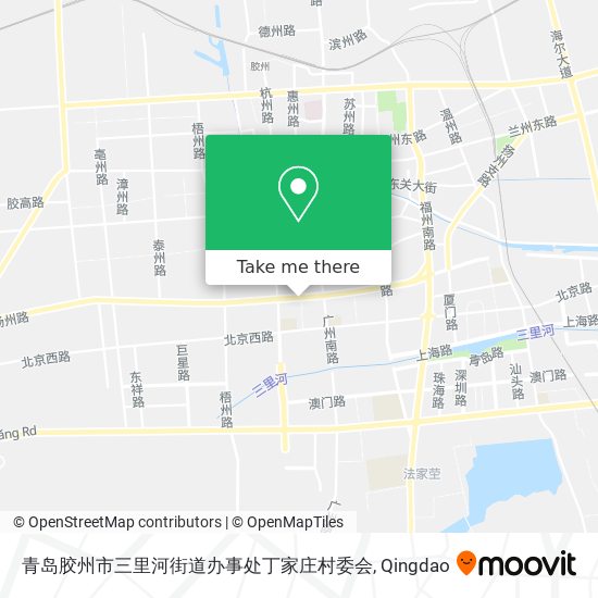 青岛胶州市三里河街道办事处丁家庄村委会 map