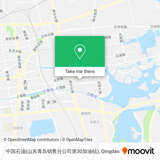 中国石油(山东青岛销售分公司第30加油站) map