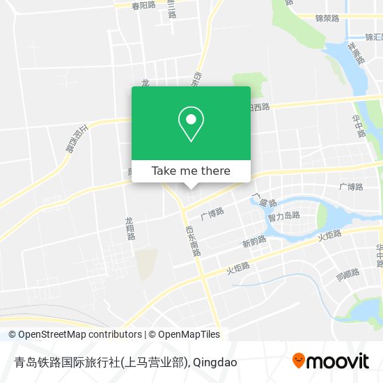 青岛铁路国际旅行社(上马营业部) map