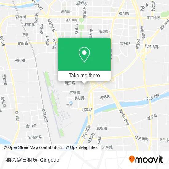 猫の窝日租房 map