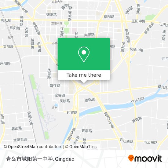 青岛市城阳第一中学 map